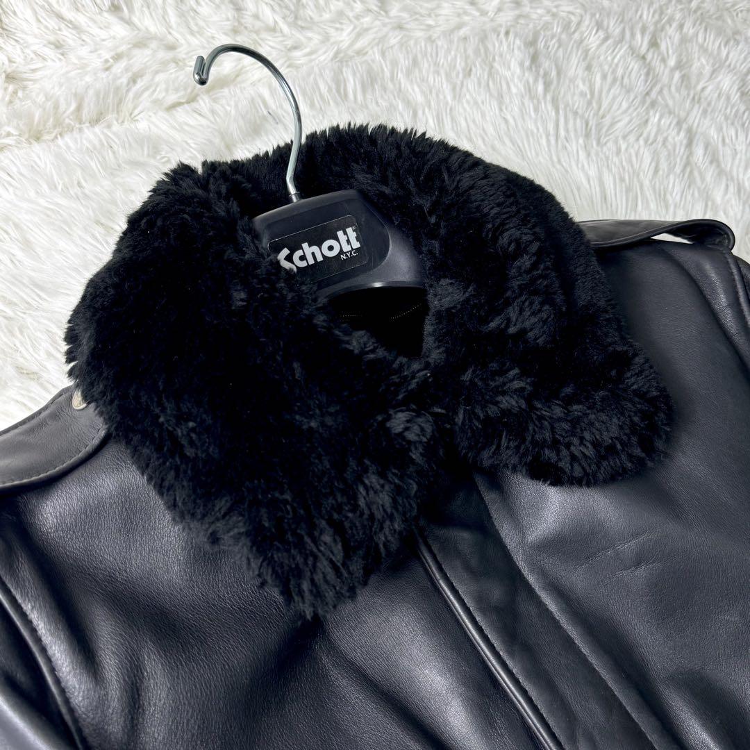 極美品/現行品✨Schott フライトジャケット　G-1 184SM 黒　38