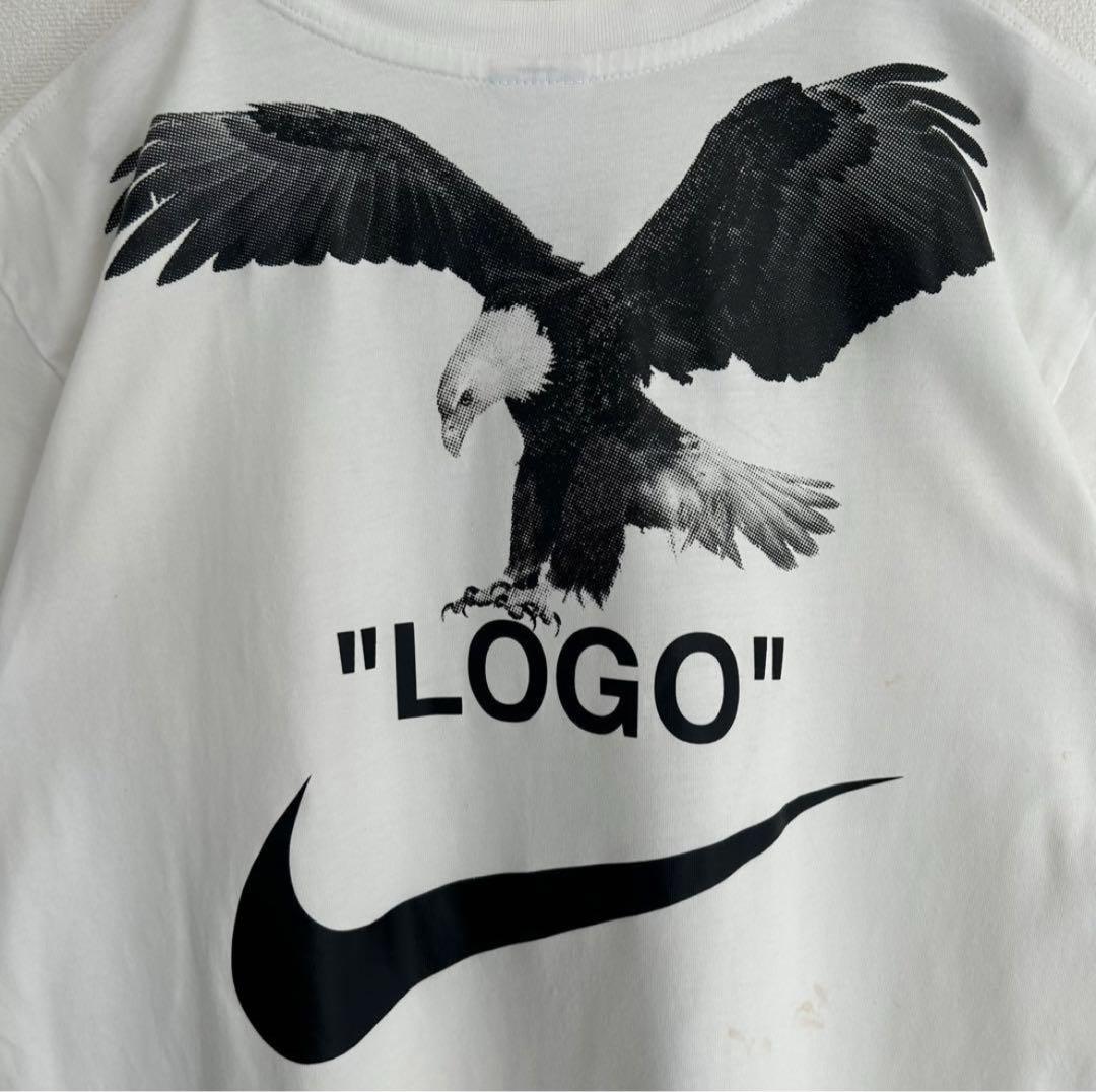 ★限定コラボ激レア!OFF-WHITE×NIKEイーグルグリフォンＴシャツ 超激レア】NIKE オフホワイト Tシャツ コラボ 鷹 即完売 入手