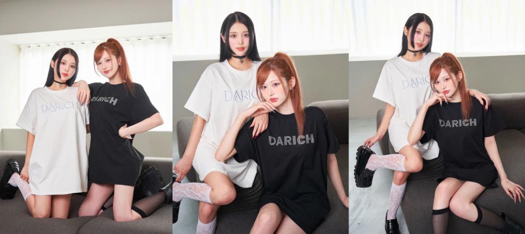 新品 ダーリッチ darich ロゴビッグTシャツ BLK - トップス安く 買う