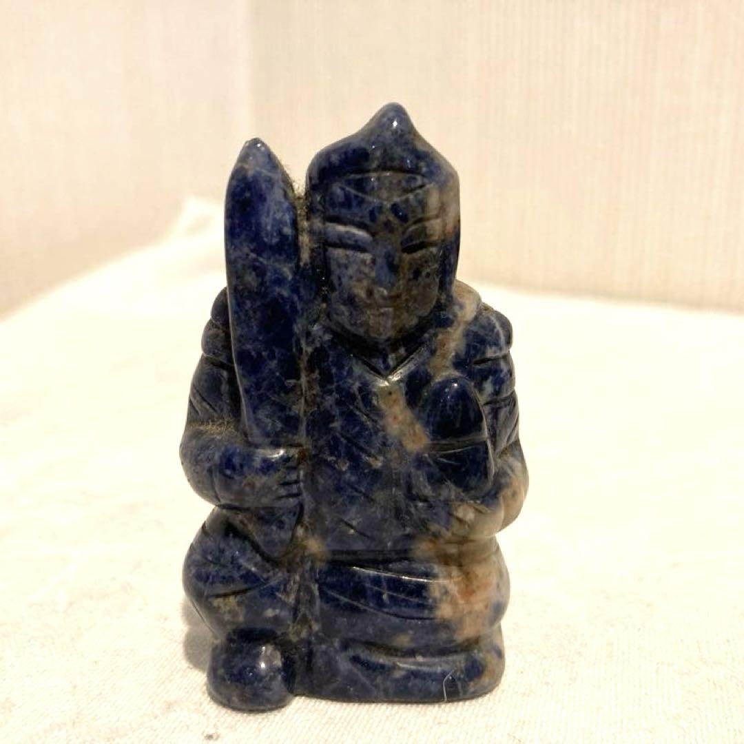 天然石　七福神　台座付き　置物