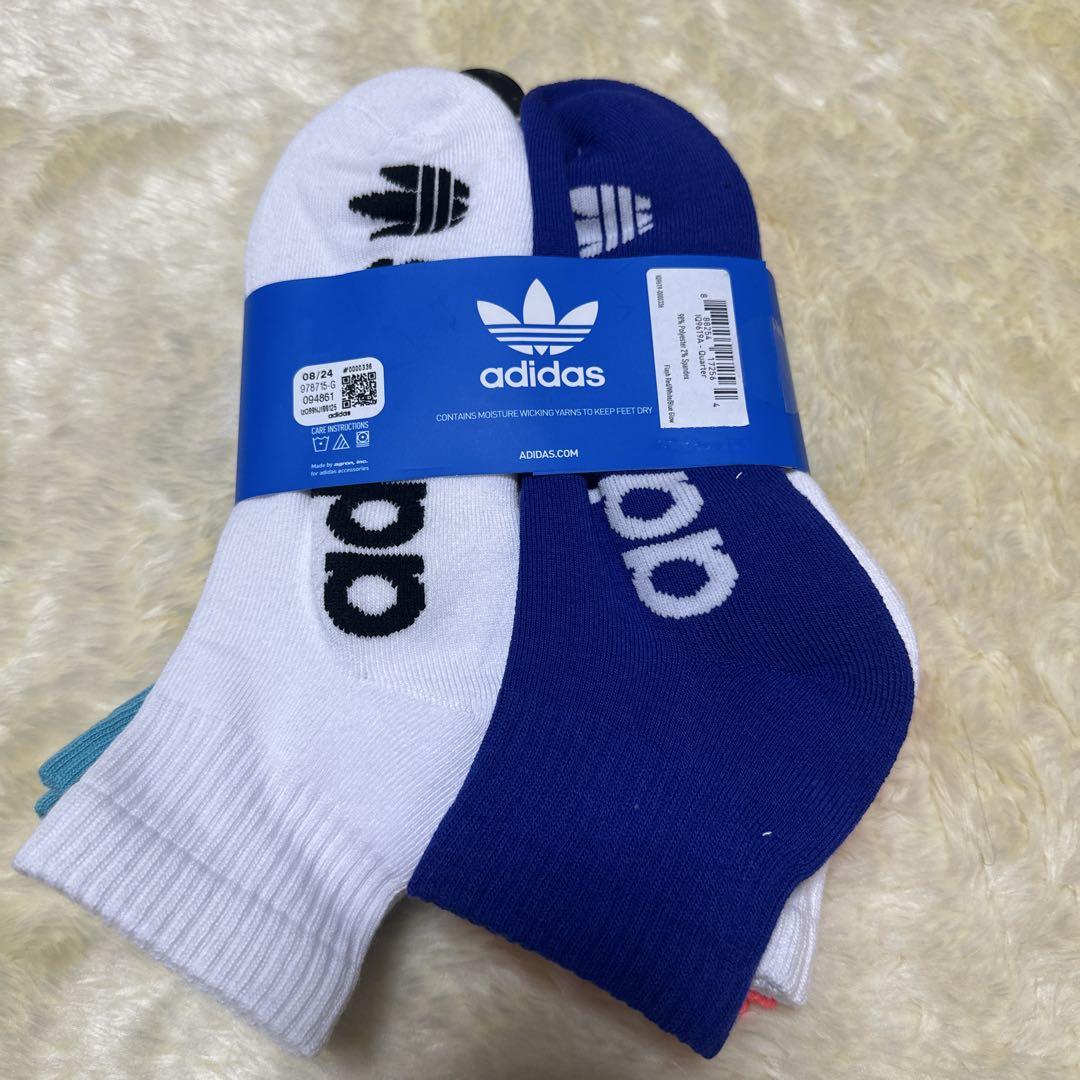 adidas ソックス 6ペア 6-12サイズ 新品✅