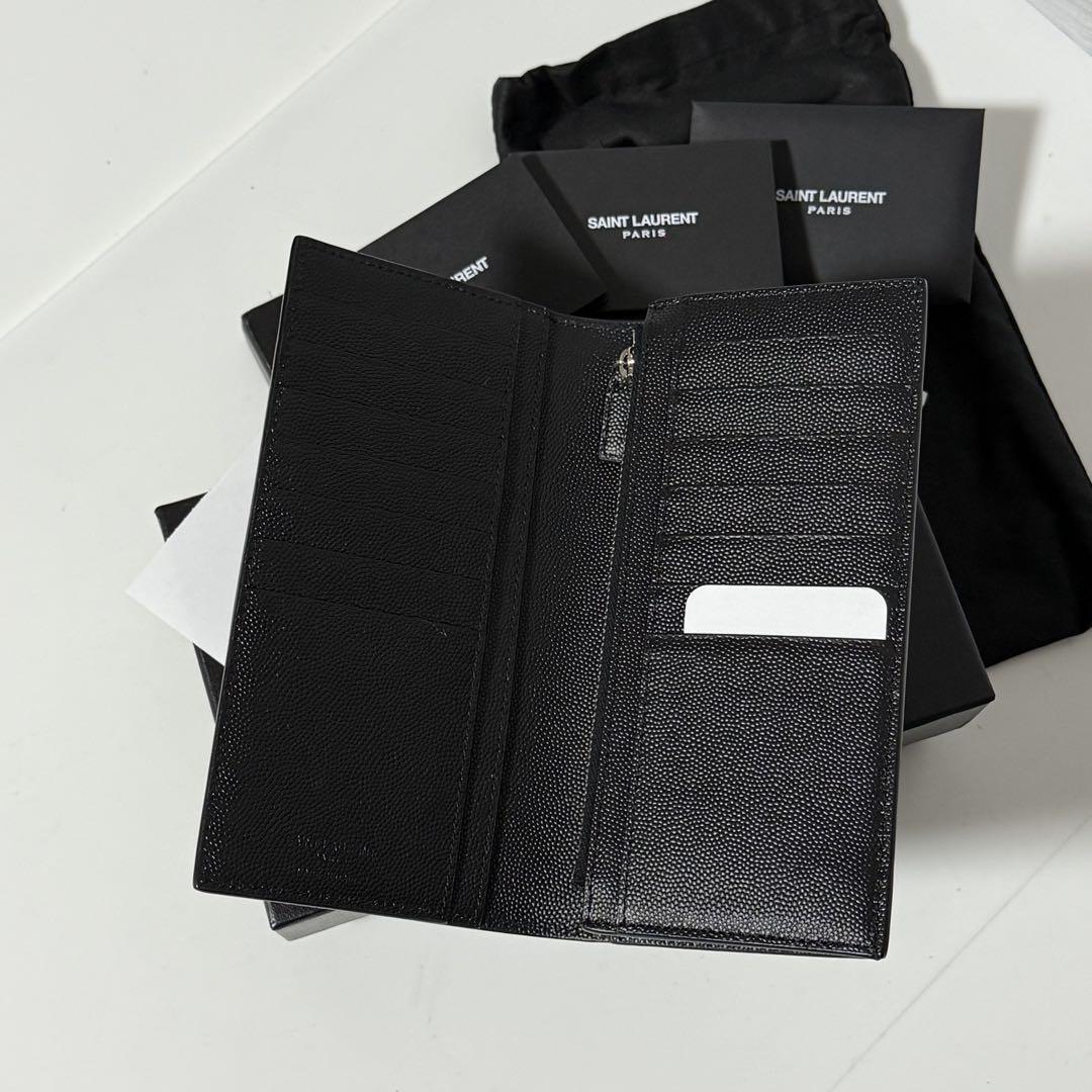 ⭐️新品未使用⭐️　サンローラン　長財布　二つ折り財布　ユニセックス　ブラック
