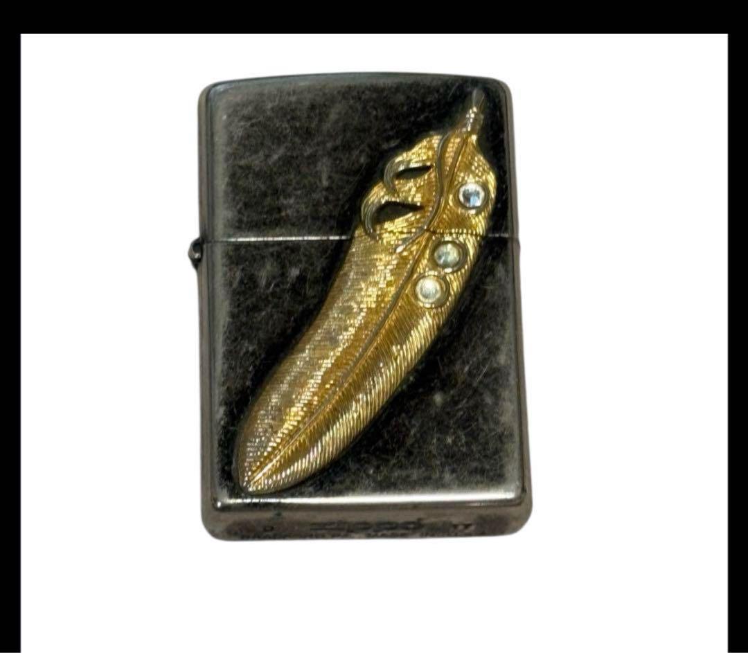 ジッポー zippo フェザー羽モチーフ インディアン
