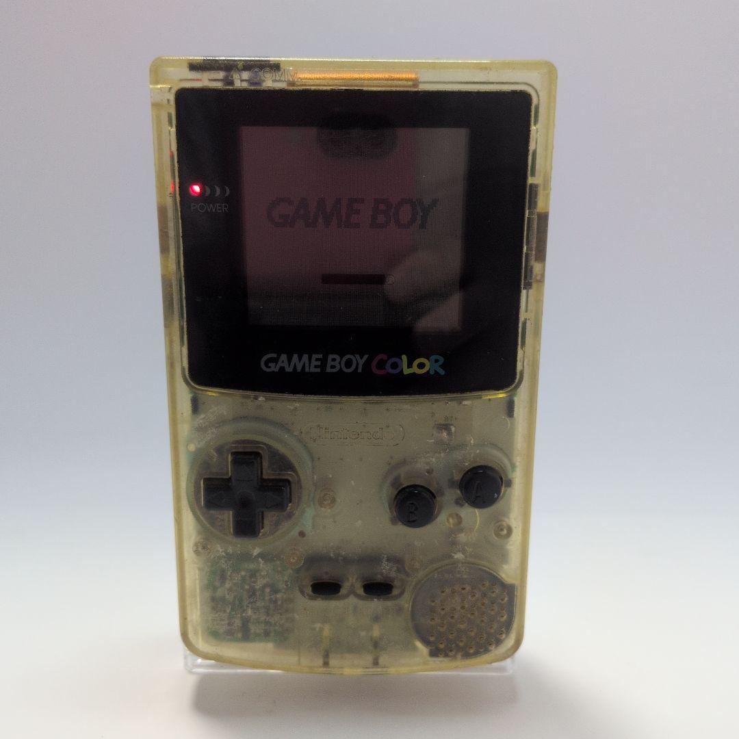 ゲームボーイカラー 本体 GBC クリア スケルトン ゲームボーイ - ゲームボーイカラー GBC クリアパープル 本体