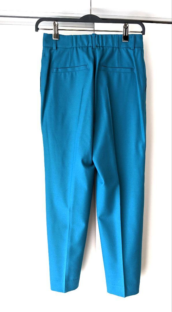 【未使用品】ANAYI アナイ ストレッチ テーパード パンツ ブルー系　36
