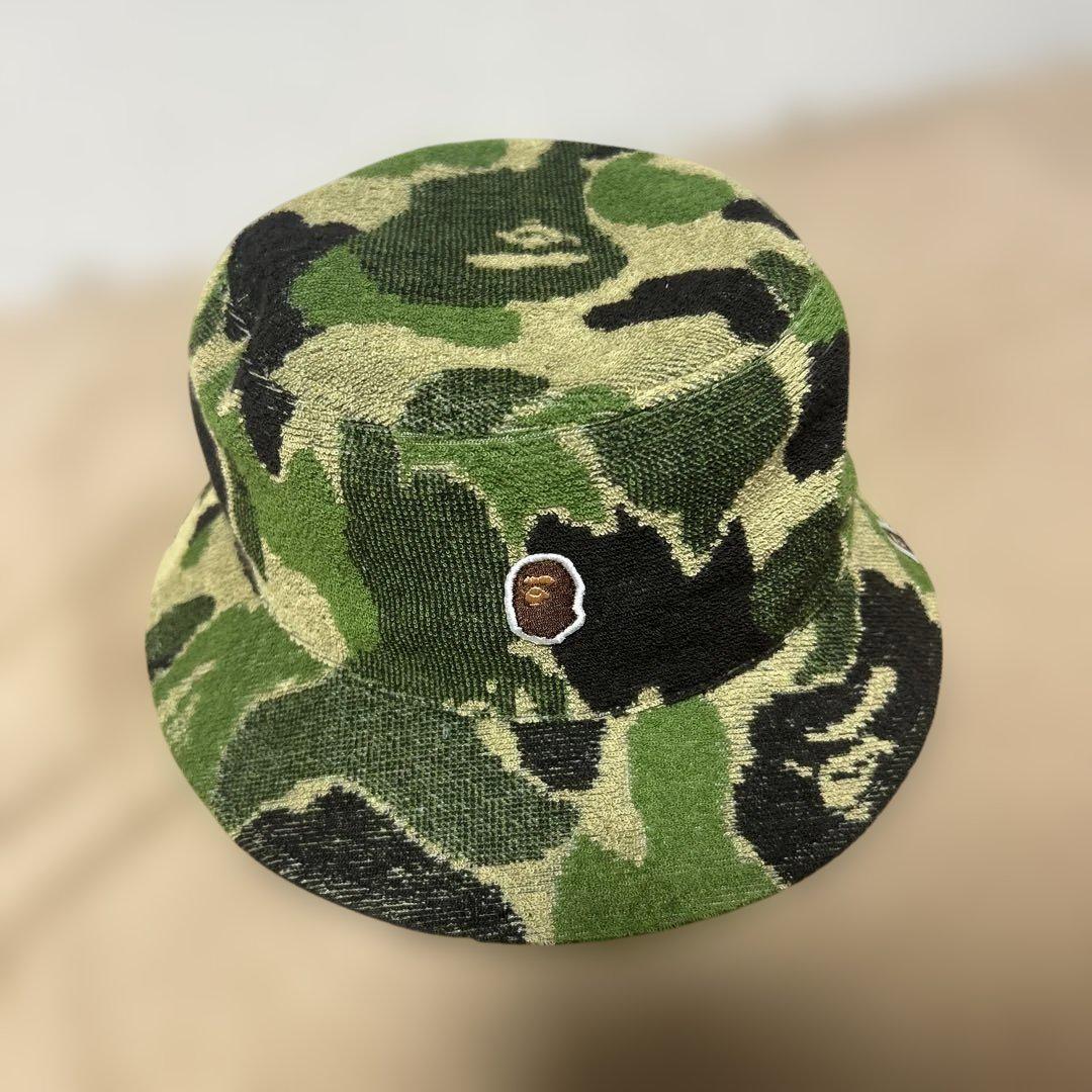 早者勝ち‼️A BATHING APE CAMO PILE BUCKET HAT - メルカリ