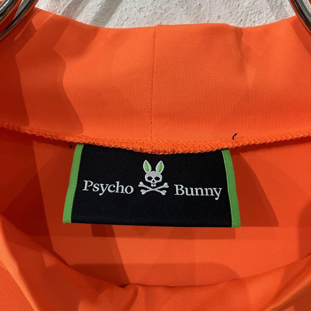 新品 PSYCHO BUNNY グラデロゴパターン モックネック ロングスリーブ