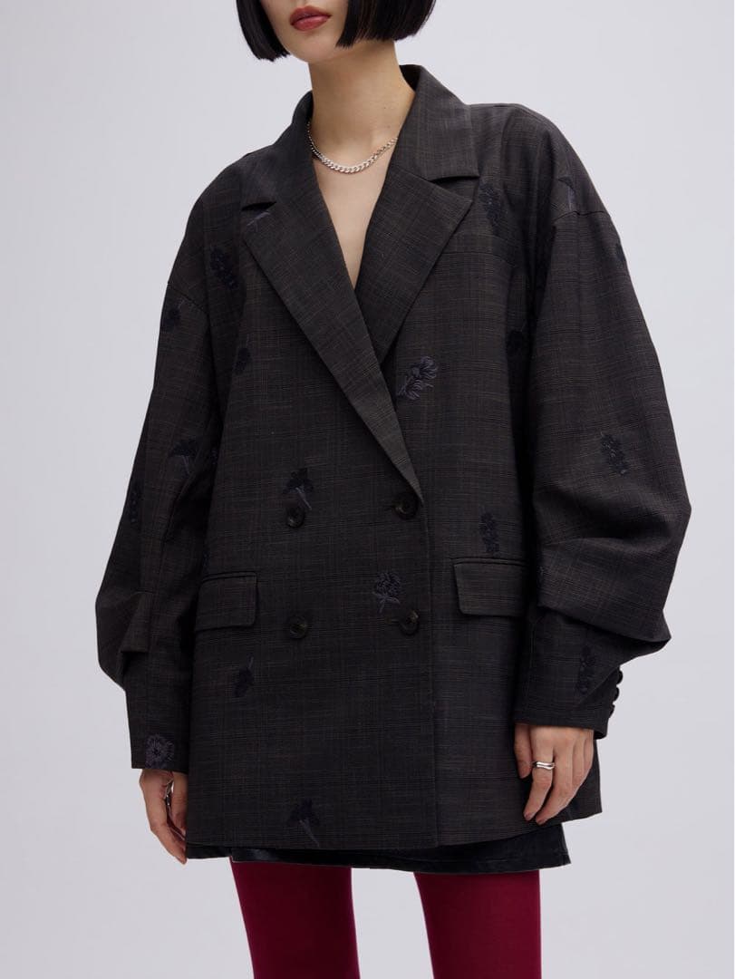 AMERI CHECK FLOWER PAPA JACKET AMERI CHECK FLOWER PAPA JACKET