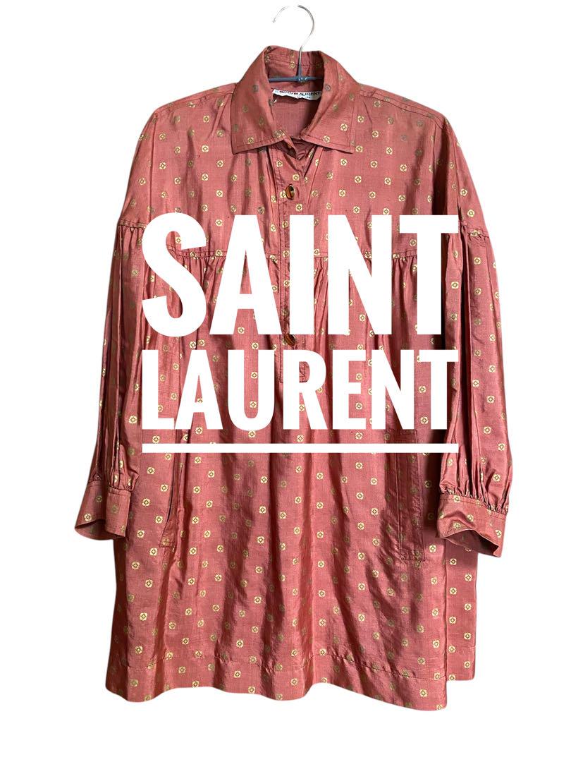 乱*郎様 レア【送料無料❗️】vintage SAINT LAURENT総柄ブラ