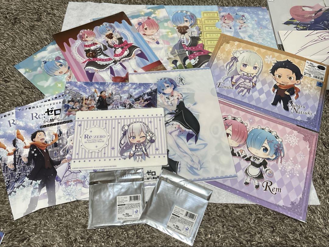 Re:ゼロから始める異世界生活 グッズ まとめ売り 22点 ＊画像1.2