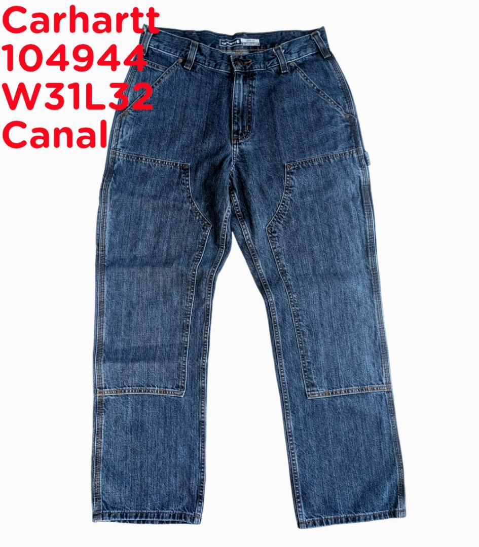 carhartt ダブルニー　デニム　カーハート　W34 L32 良色 CARHARTT / W FRONT WASHED PAINTER PANT