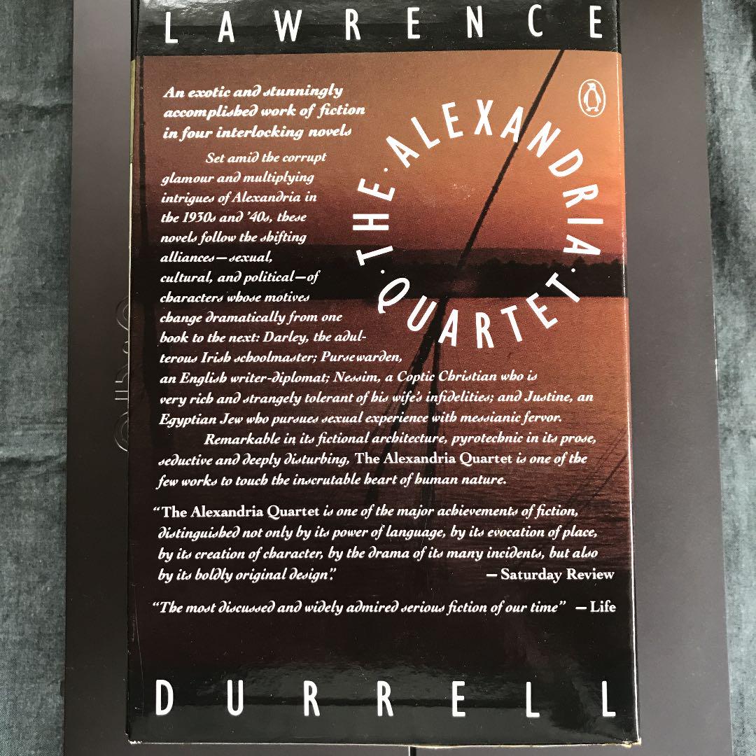 LAWRENCE DURRELL THE ALEXANDRIA QUARTET kqyQY-m85926982309 限定品即納