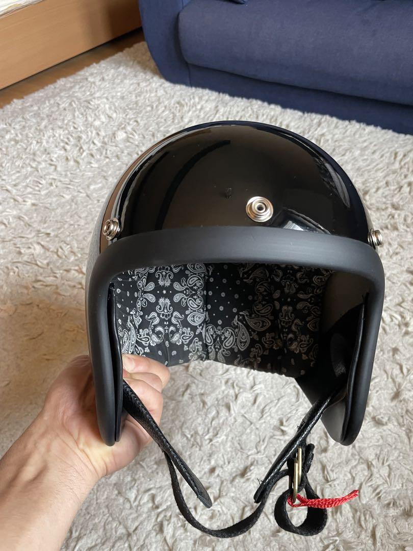 500TXタイプ　小帽体　スモールジェットヘルメット　アイボリー　L サイズ 500TXジェットヘルメット オリジナルバイザー付き 極小帽体で