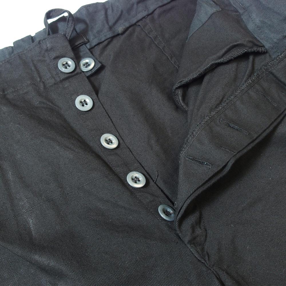 【DEAD STOCK】 ドイツ軍 BW コットン ワークパンツ BLACK染め
