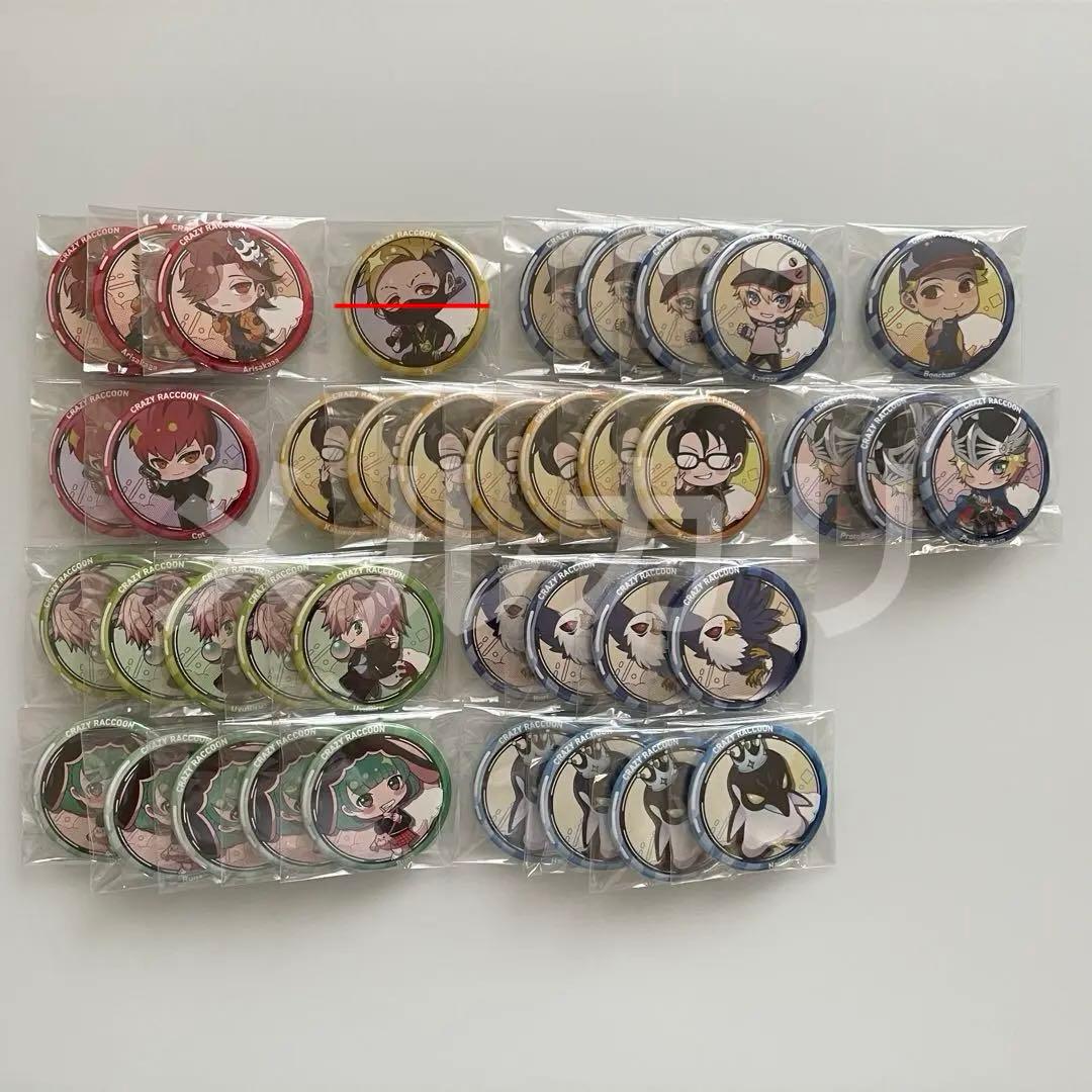 CrazyRaccoon CR CRストア 缶バッジ