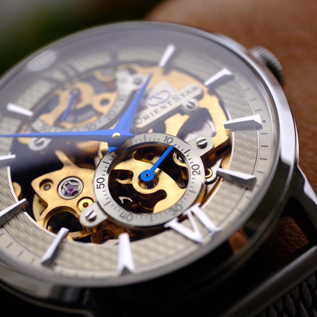 Orient star skeleton 手巻き時計スケルトンダイヤル シルバー Orient star skeleton 手巻き時計スケルトンダイヤル シルバー