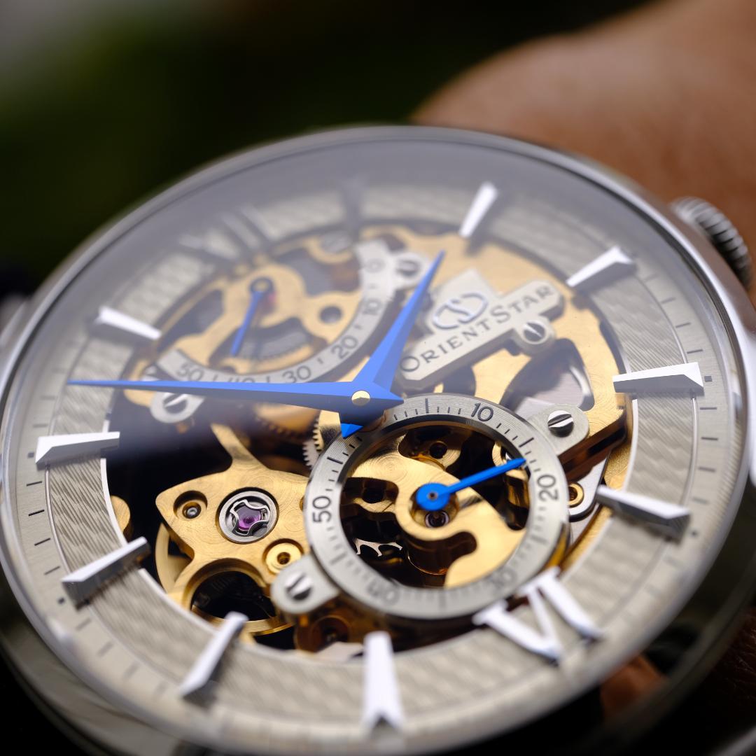 Orient star skeleton 手巻き時計スケルトンダイヤル シルバー Orient star skeleton 手巻き時計スケルトンダイヤル シルバー