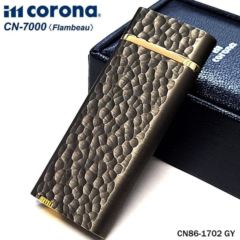 イムコロナ フランボー ガスライター ターボジェット ハンマートーン グレー