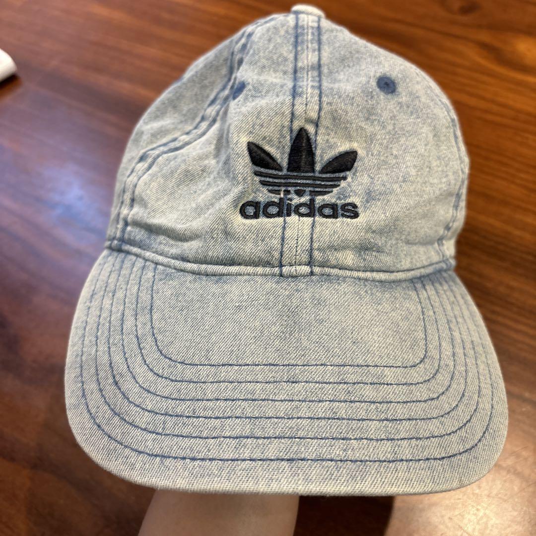 adidas アディダス ヴィンテージ 国旗 90年代 デニムキャップ