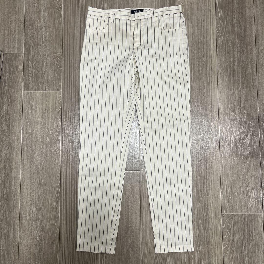 A.P.C. レディース ホワイトストライプ スラックス XS