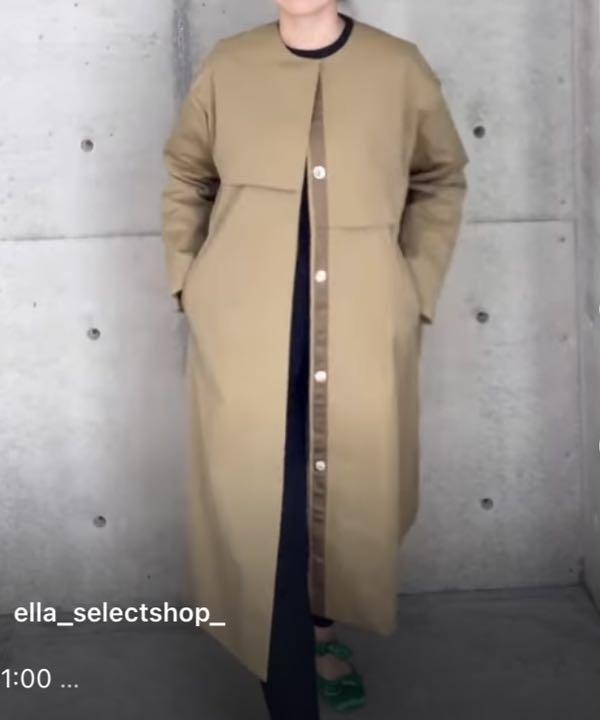 最新作の ella selectshop asymmetry トレンチコート cape - ロングコート 最新作の ella selectshop asymmetry トレンチコート cape - ロングコート
