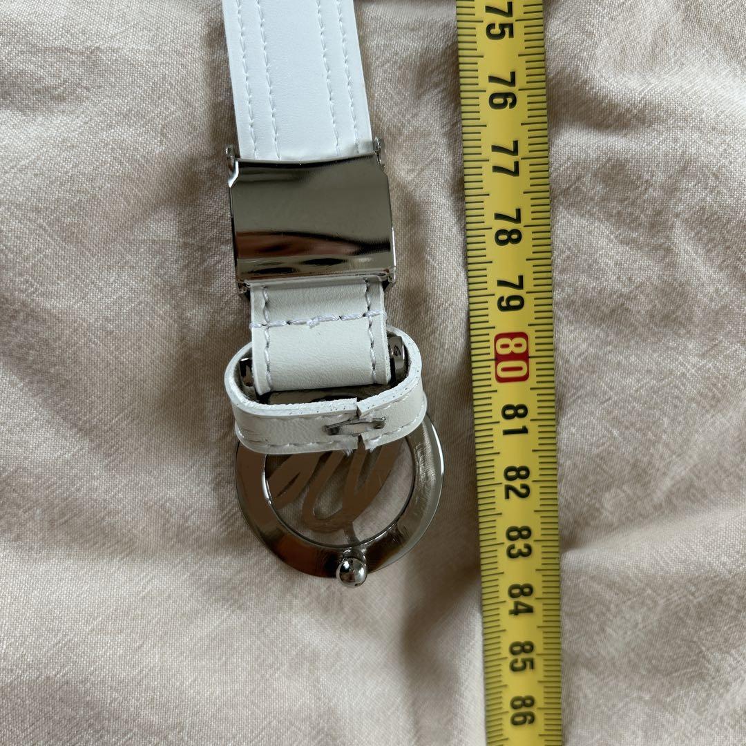 DESCENTE ホワイト ベルト ゴルフ レディース