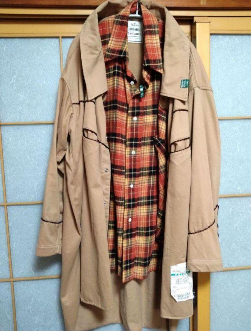 MIHARA YASUHIRO ミハラヤスヒロ ウエスタンコート チェックシャツ