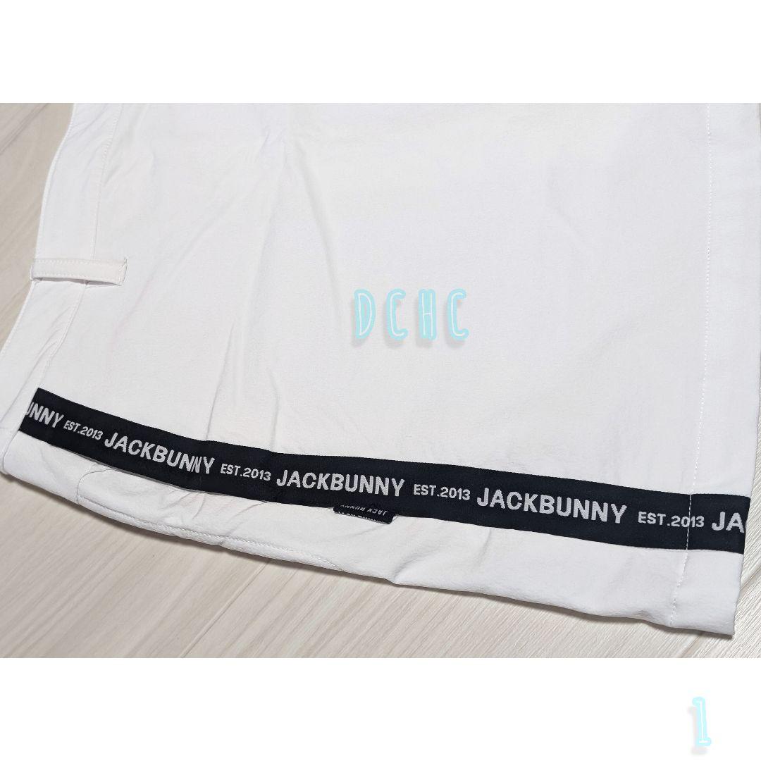 新品 【サイズ１】【ホワイト】ジャックバニー 裏起毛　ツイルスカート ゴルフ
