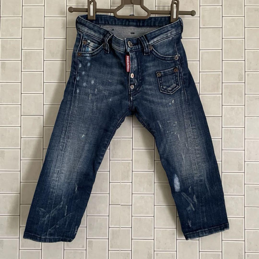 Dsquared2 ペイントデニムパンツ キッズ 4Y 104cm