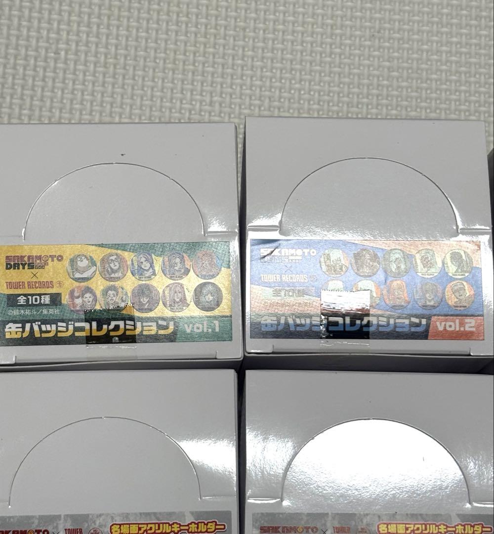 SAKAMOTO DAYS 缶バッジ、アクリルバッジ、アクリルキーホルダーセット サカモトデイズ 未開封 BOXセット 特典付き