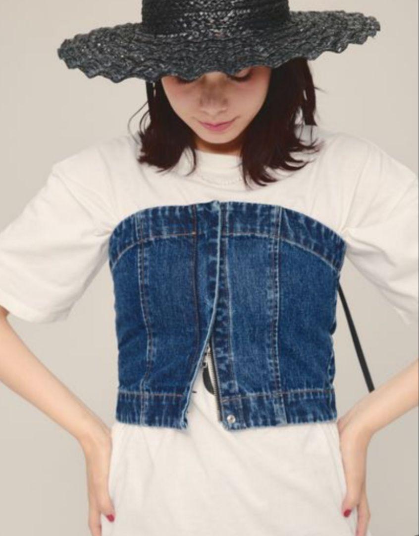 [el.] Denim Bustier デニムビスチェ JEANASIS