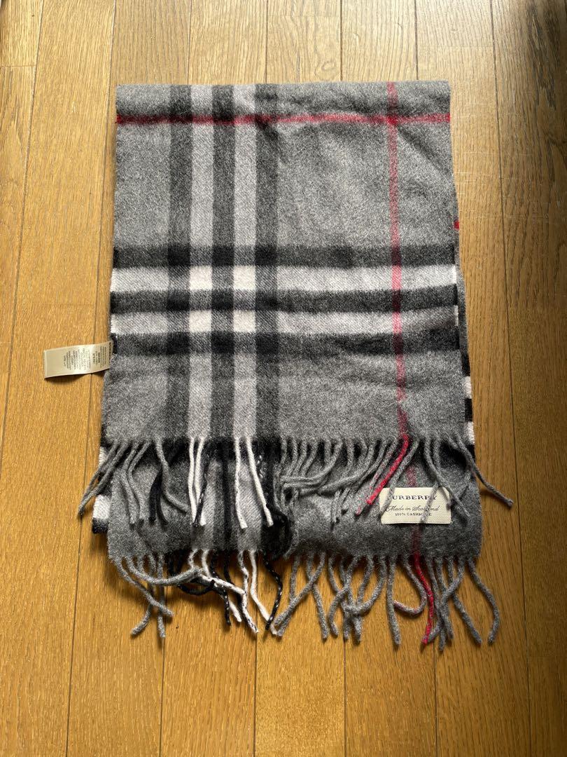 BURBERRY カシミヤ100% チェックマフラー