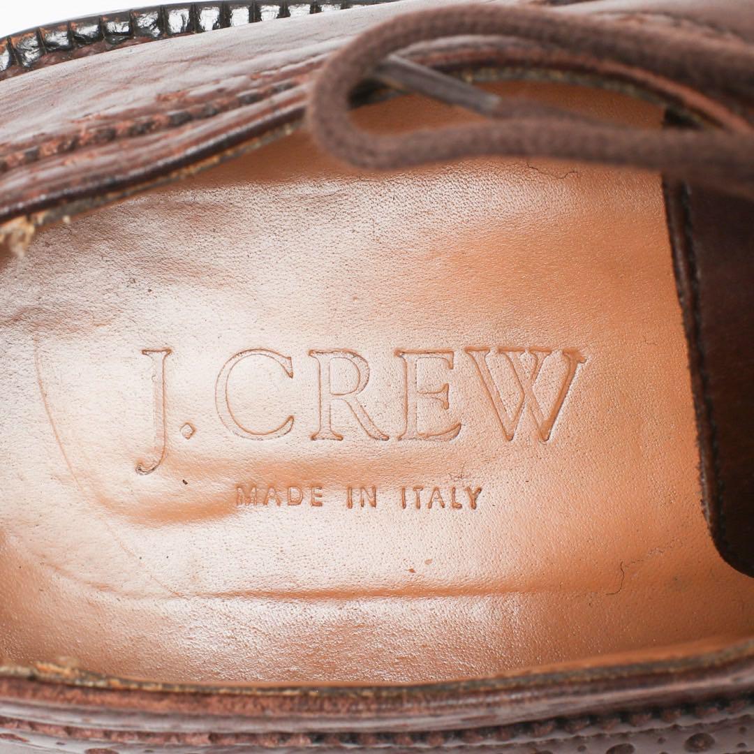 J .CREW ウイングチップレザーシューズ Made in ITALY