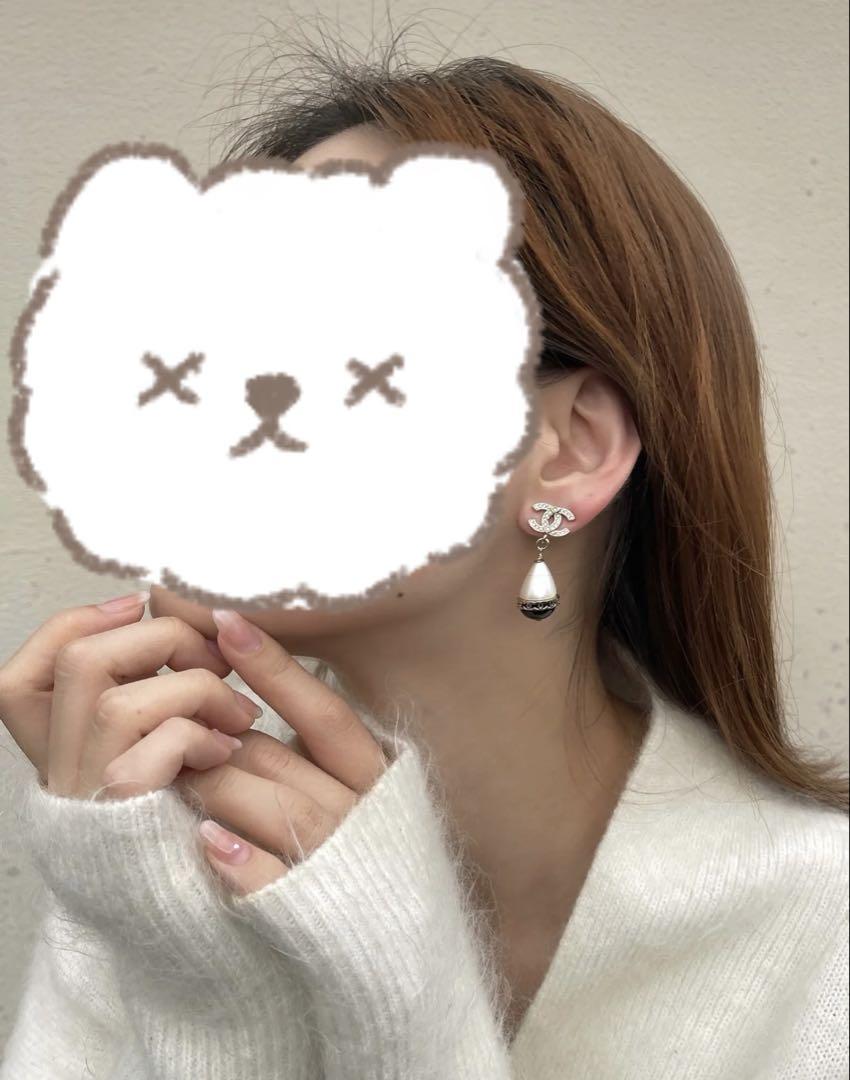 【大きいパールで耳元華やか★】CHANEL ピアス CHANELパール&ストーン 豪華ピアス - メルカリ