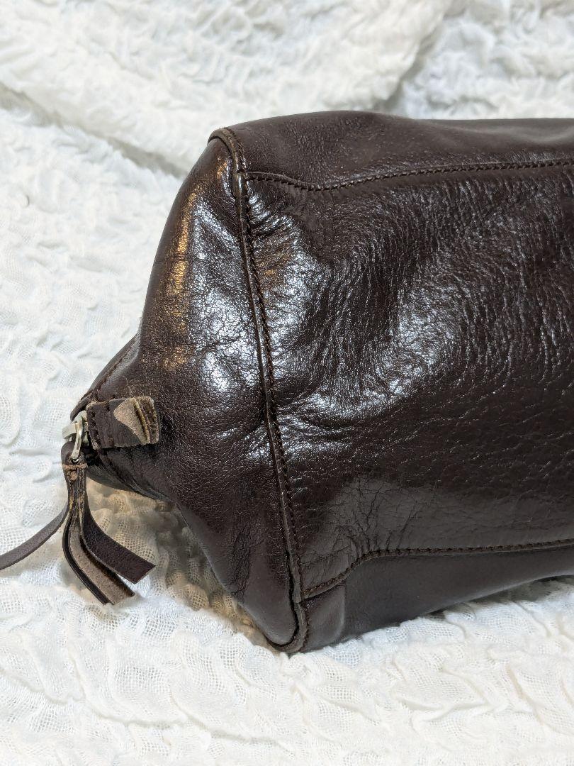 miu miu 00s Vintage Archive Boston Bag Shoulder lamb Leather
