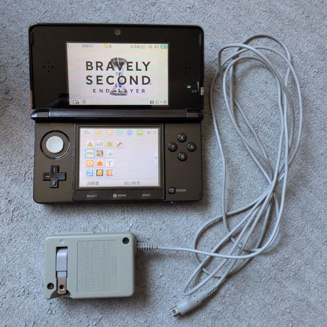 ニンテンドー3DS ブラック 内蔵ソフト34本 充電器付き ニンテンドー3DS本体 ブラック 充電器付き - メルカリ