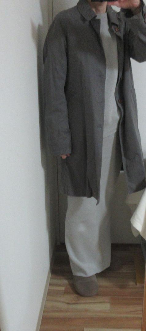 RINE　リネン　 ステンカラーコート グレー size 1