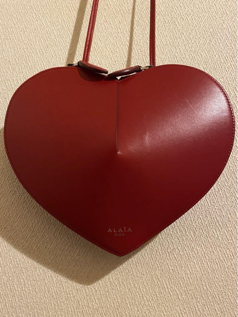 関税負担なし☆ALAIA ラクスカーフスキン製 LE COEURバッグ alaia ラクスカーフスキン製 LE CŒURバッグ