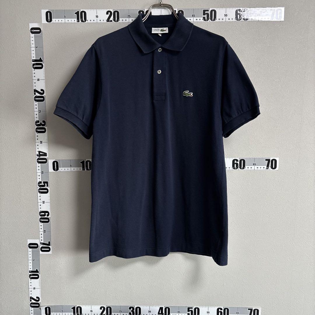 LACOSTE ラコステ ポロシャツ Tシャツ 4 LL相当 紺色ネイビー 鹿子