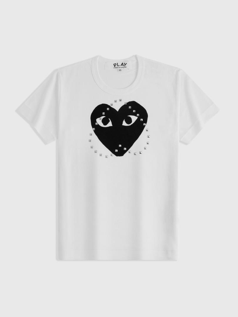 COMME des GARÇONS PLAY ハートロゴTシャツ黒ハートver - メルカリ