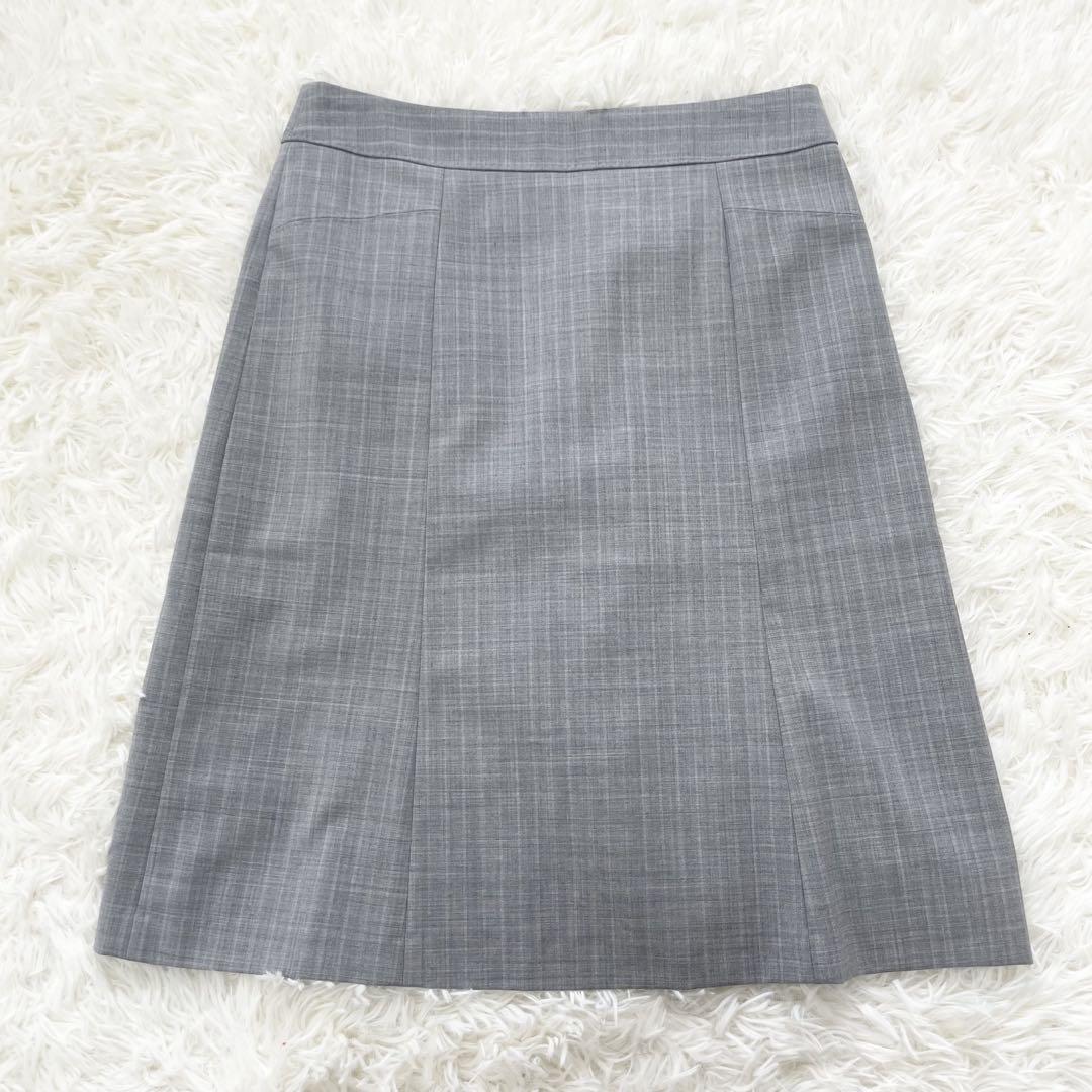 【美品】　ニジュウサンク　グレー ストライプ スーツ セット　38 40