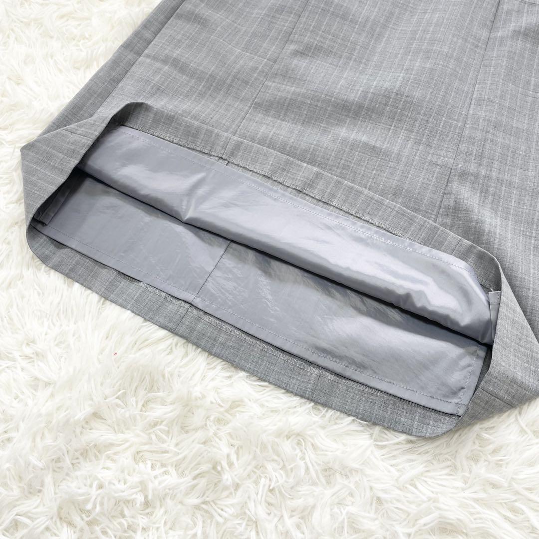 【美品】　ニジュウサンク　グレー ストライプ スーツ セット　38 40