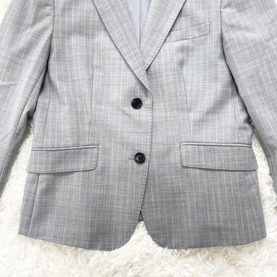 【美品】　ニジュウサンク　グレー ストライプ スーツ セット　38 40