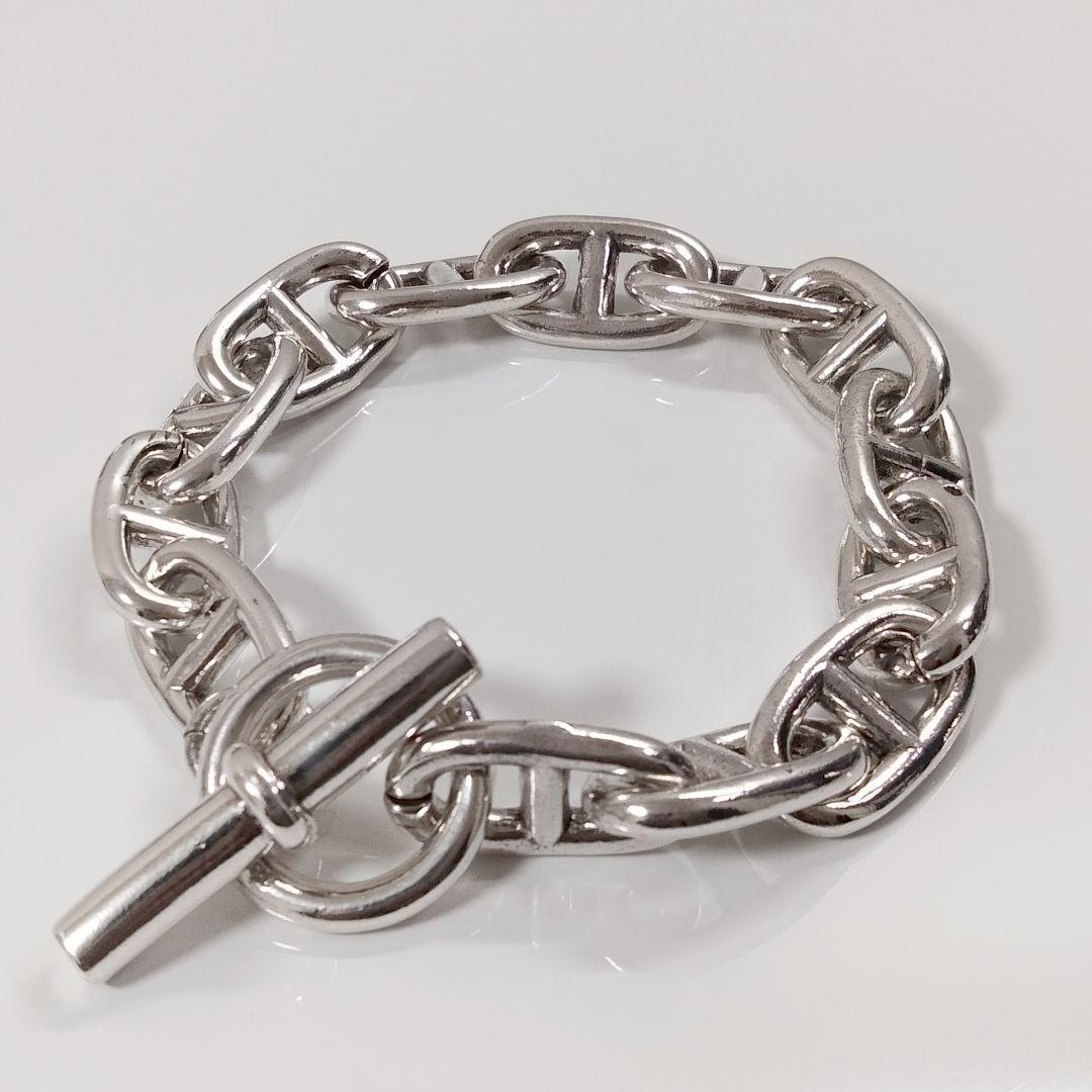 シルバー 925 メンズ ブレスレット 可愛い アンカチェーン デザイン 銀