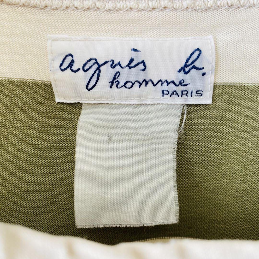 90s agnes b アニエスベー ワイド ボーダー ロングスリーブ T