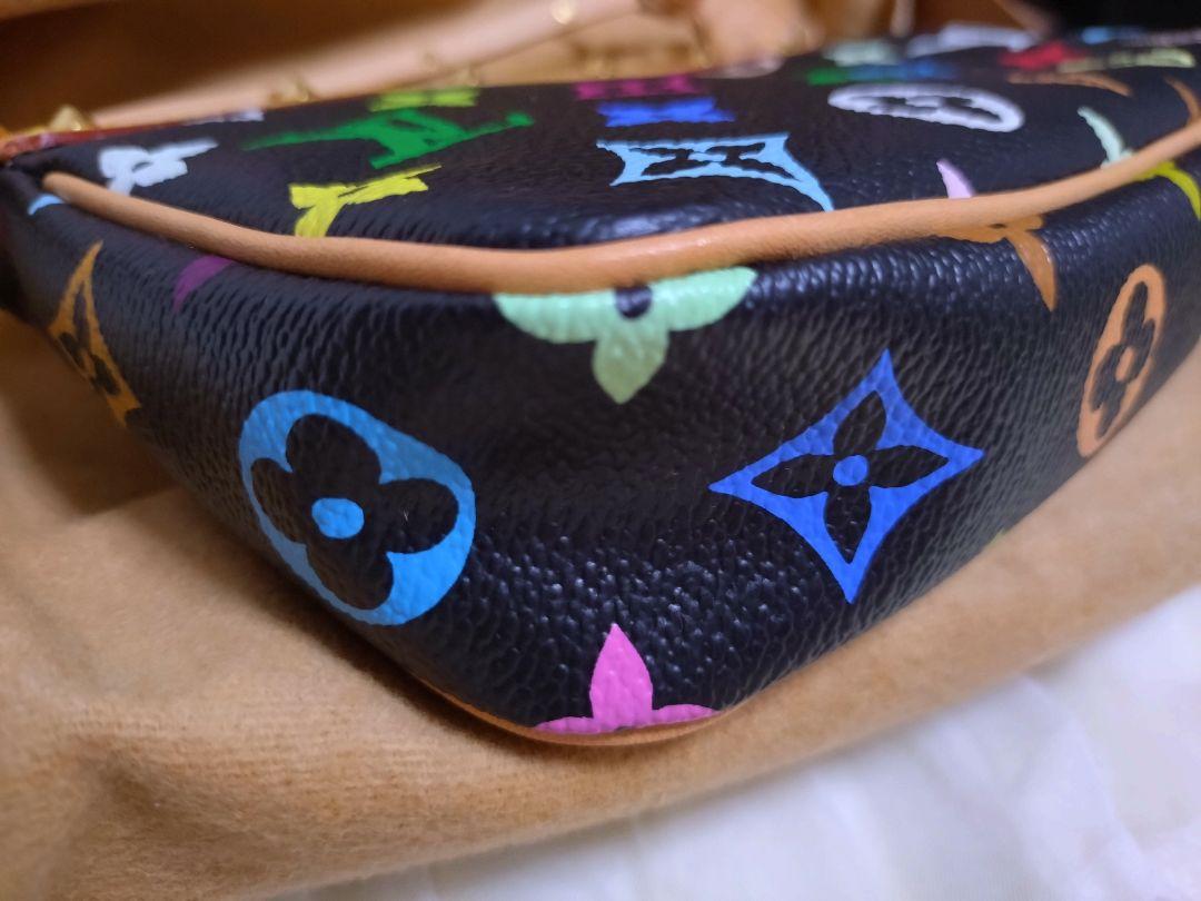 LOUIS VUITTON★モノグラムマルチカラーアクセサリーポーチ黒★未使用品