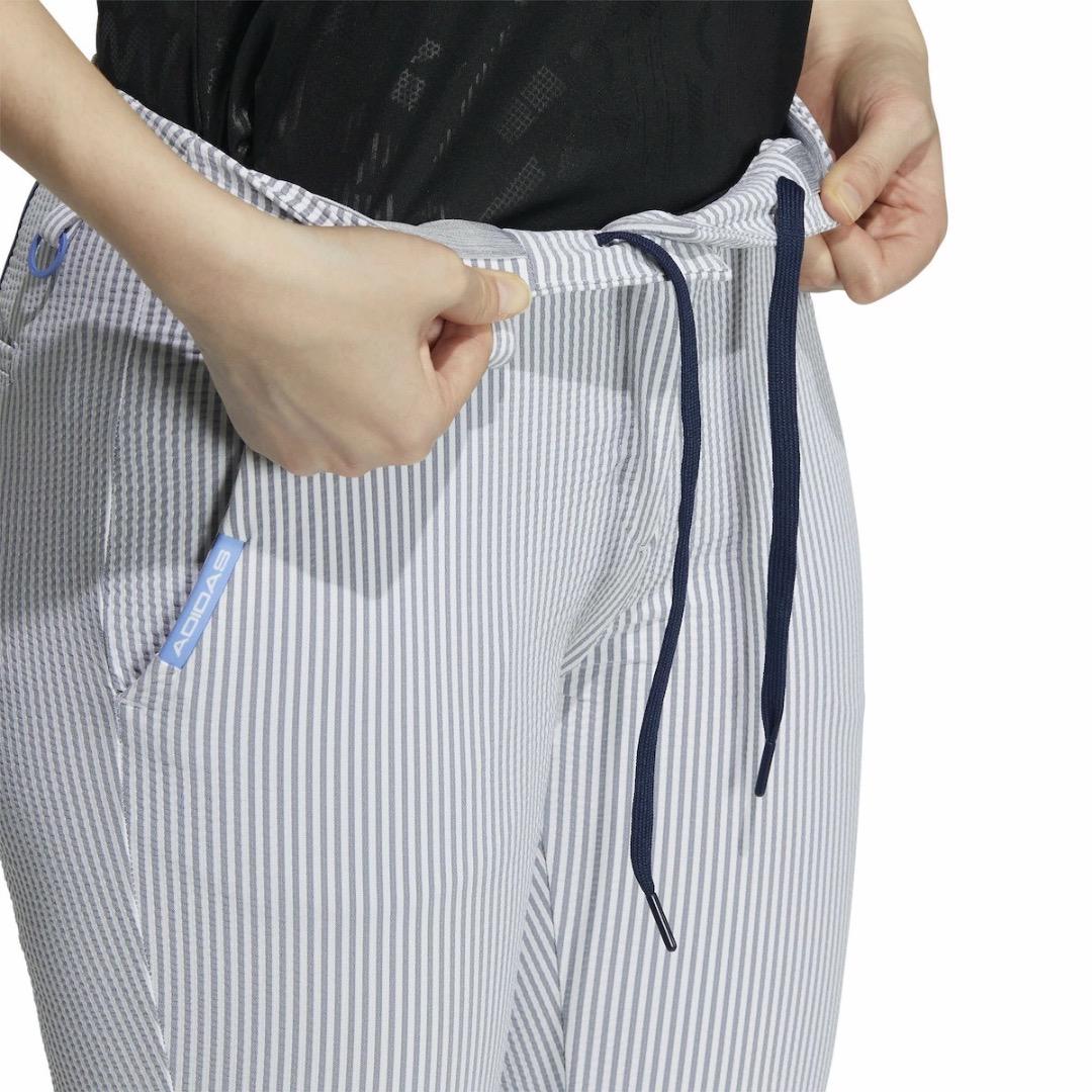 【XL】春夏 アディダス ゴルフ STRETCH シアサッカー アンクルパンツ