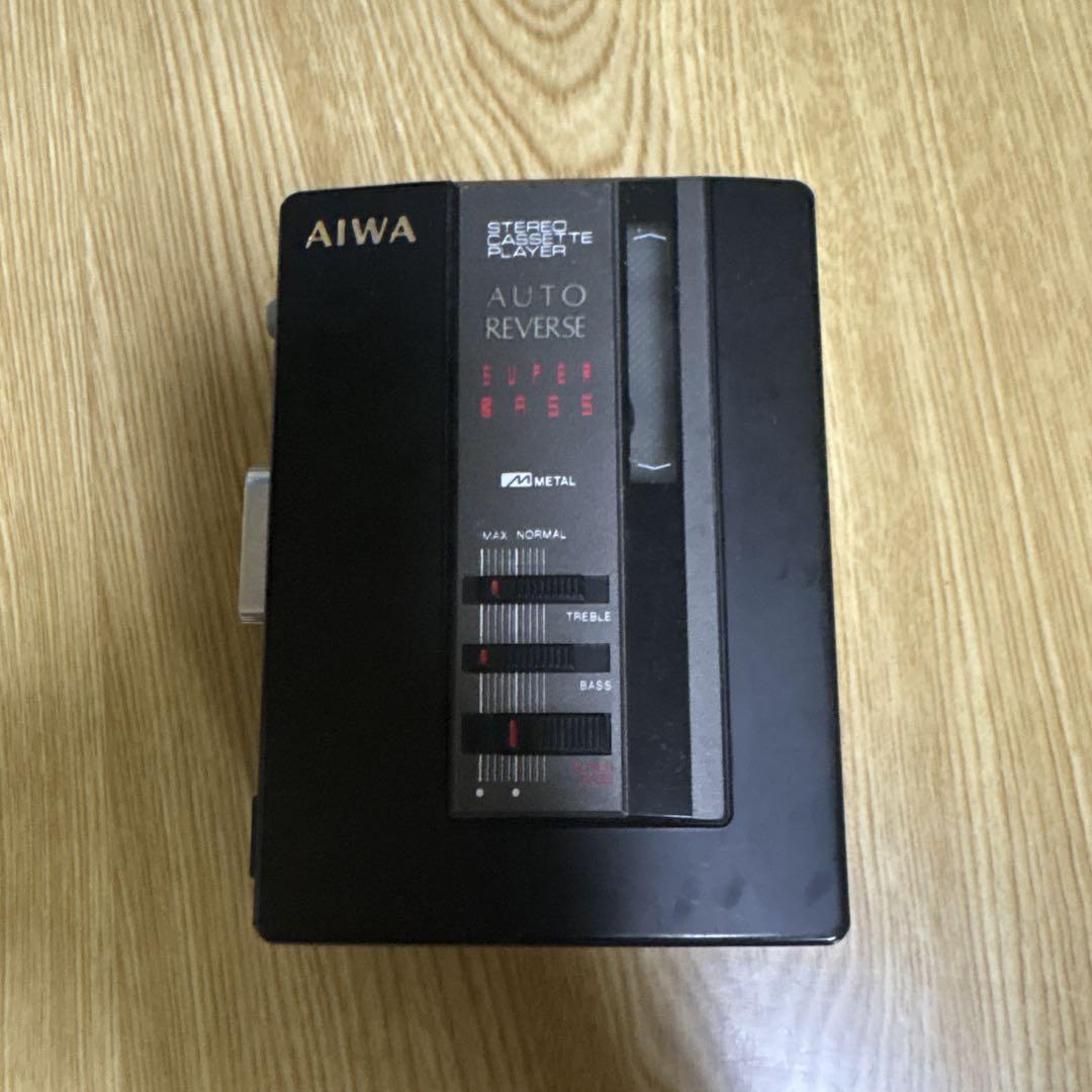 AIWA HS-G34 カセットプレーヤー SUPER BASS 箱有り！珍品