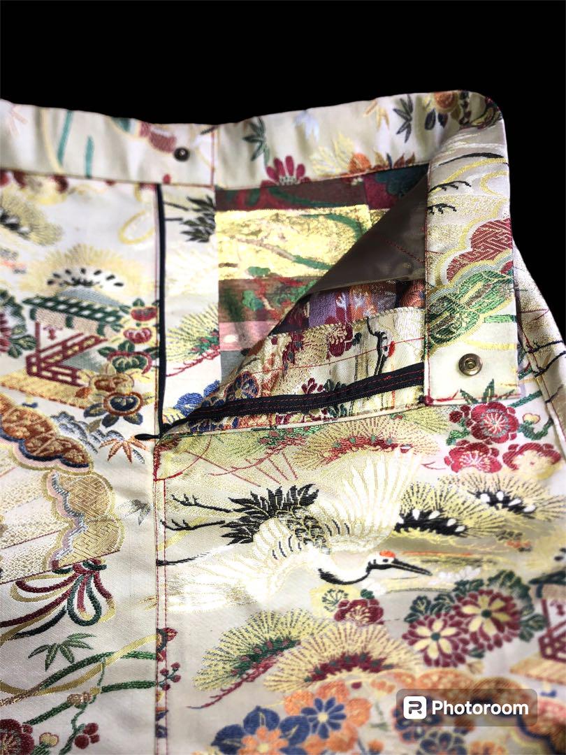 kimono upcycle 着物リメイク　着物帯　ミニスカート