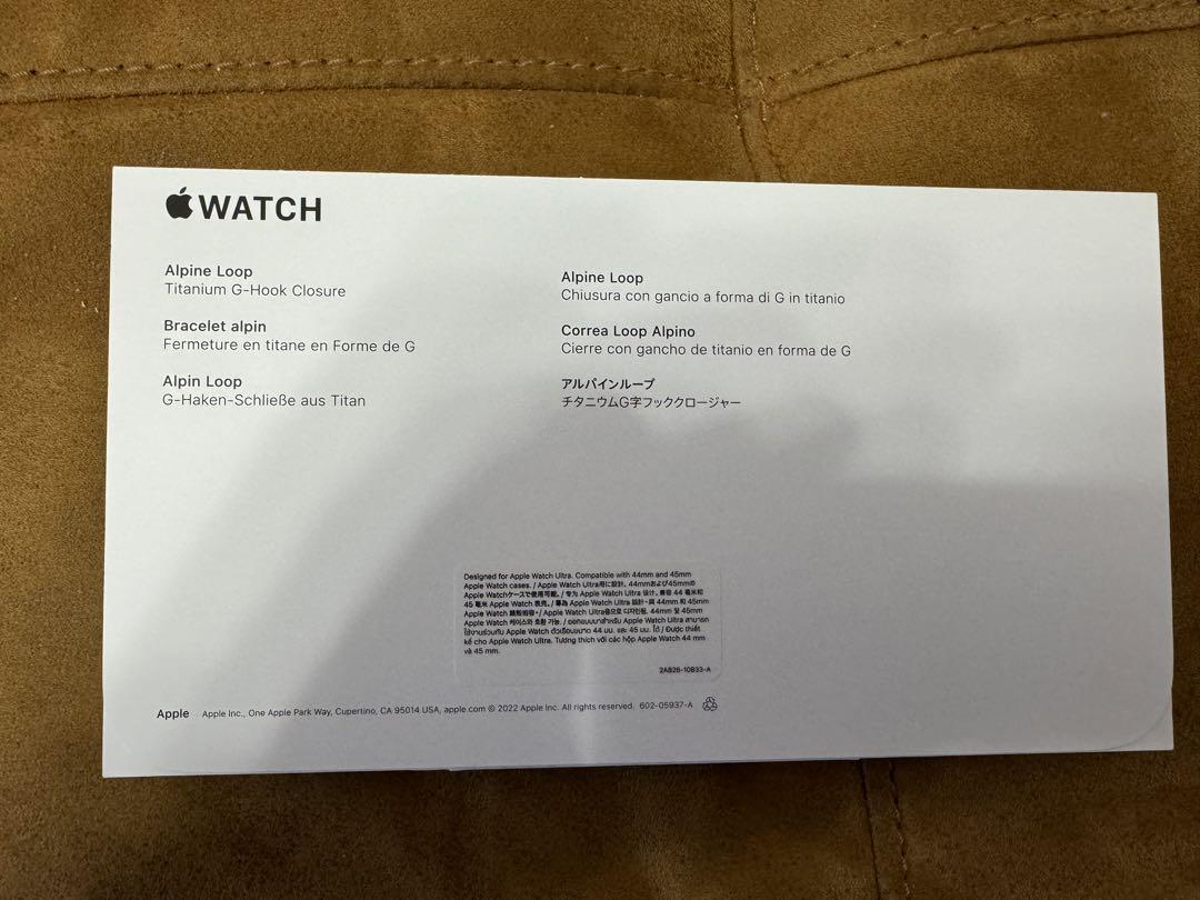 Apple Watch 純正バンド　アルパインループ　白　49mm Sサイズ